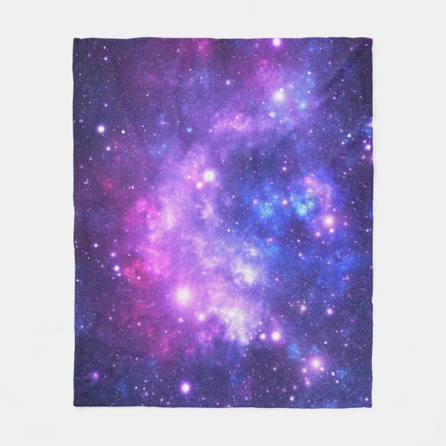 Cobertor De Velo Galaxy cosmos pattern scrapbooking (Frente)