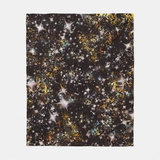 Cobertor De Velo Galaxy Starry Night (Frente)