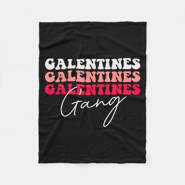 Cobertor De Velo Galentines Gang - Galentine's Day Gals Sisterhood  (Frente)
