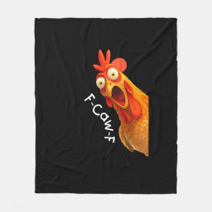 Cobertor De Velo Galinha F-Caw-F Engraçada F-Caw-F Galinha Casual C