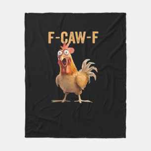 Cobertor De Velo Galinha F-Caw-F Engraçada F-Caw-F Galinha Engraçad