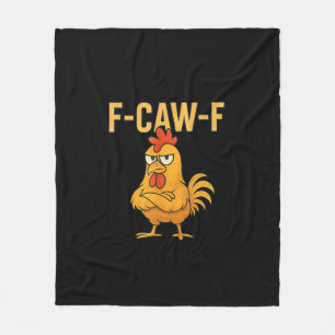 Cobertor De Velo Galinha F-Caw-F engraçada Galinha F-Caw-F Galo Mem