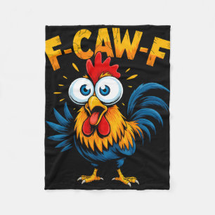 Cobertor De Velo Galinha F-caw-f Galo Fcawf Meme Engraçado