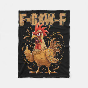 Cobertor De Velo Galo Bravo F Caw F Atitude de Galinha Engraçada