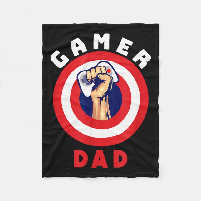 Cobertor De Velo Gamer Dad Funny Gaming Quotes Cool Fathers Gift  (Frente)