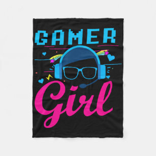Cobertor De Velo Gamer Girl Shirt Video Game Gifs Para Mulheres Jog