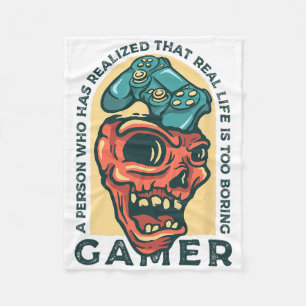 Cobertor De Velo Gamer Uma Pessoa Que Percebeu Que a Vida Real É