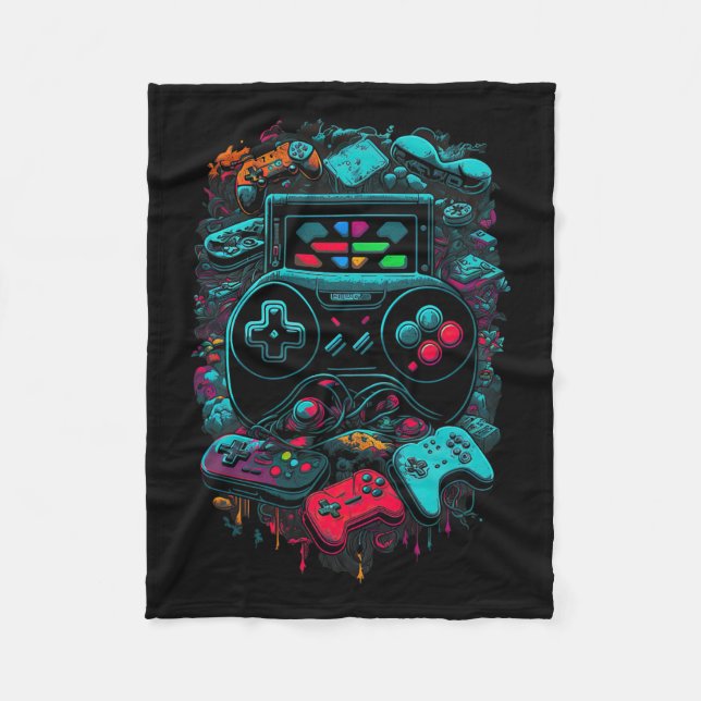 Cobertor De Velo Gamer Video Game Controller 14 (Frente)