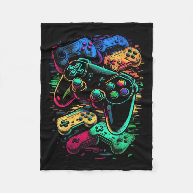 Cobertor De Velo Gamer Video Game Controller 17 (Frente)
