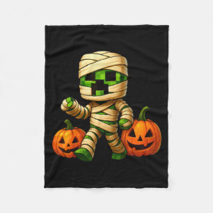 Cobertor De Velo Gamer Xel Abóbora Momia Homens Crianças Menino Hal
