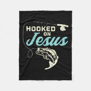 Cobertor De Velo Gancho Sobre Jesus Por Pescar Deus Religioso Crist