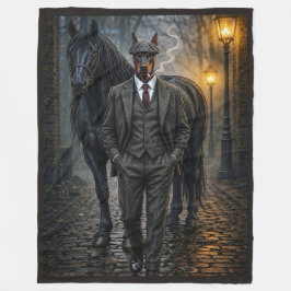 Cobertor De Velo Gângster Doberman