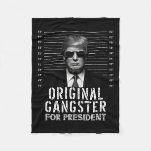 Cobertor De Velo Gangster Para O Presidente Donald Trump Mugshot