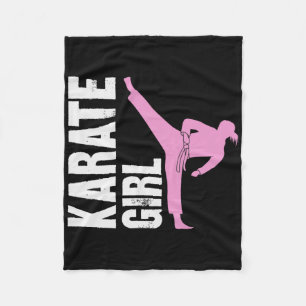 Cobertor De Velo Garota de Karatê Garotas de Artes Marciais Autodef