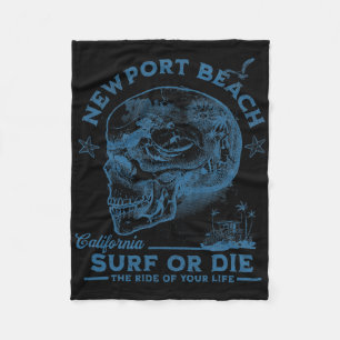 Cobertor De Velo Garota de Surf da Praia de Newport Beach Tábua de 