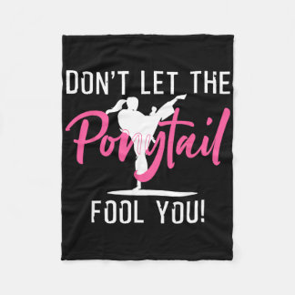 Cobertor De Velo Garota Engraçada Karate Design para Crianças Mulhe