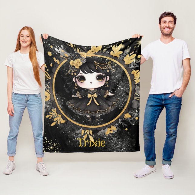 Cobertor De Velo Garota Gótico Bonita Personalizada Decor Gift Gift (In Situ)