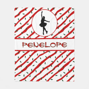 Cobertor De Velo Garota Ice Patinando O Pimpim De Natal Personaliza