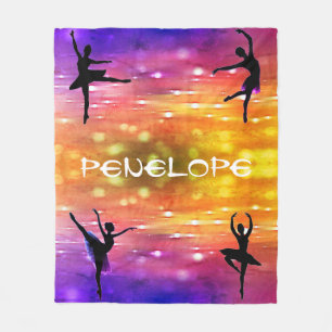 Cobertor De Velo Garotas Dançam Folheto Multicolorido