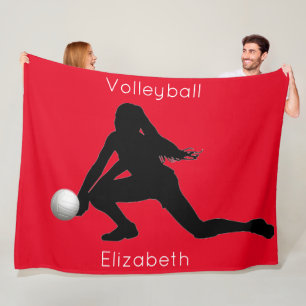 Cobertor De Velo Garotas Vibrantes, Roupa De Voleibol Vermelho