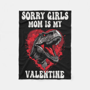 Cobertor De Velo Garoto Dinossauro Engraçado T Rex Desculpe Meninas