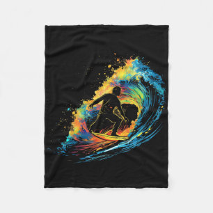 Cobertor De Velo Garoto Surfista Colorido No Surf Masculino