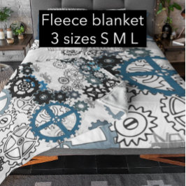 Cobertor De Velo Garras brancas Cinzas azuis Folha de Decoração do 