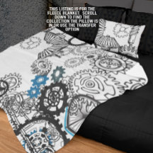 Garras brancas Cinzas azuis Folha de Decoração do