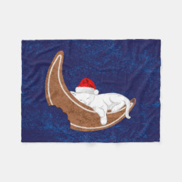 Cobertor De Velo Gatinho de papais noeis e Lua de Gingerpão