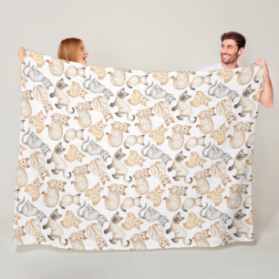 Cobertor De Velo Gatinho de proteção 60x80 em branco