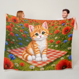 Cobertor De Velo Gatinho Fofo