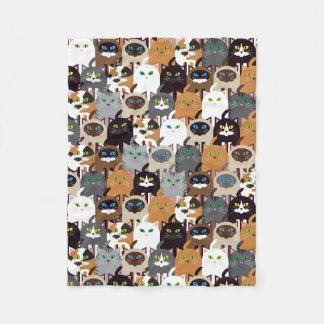 Cobertor De Velo Gatinhos Bonito Fleece em Aberto