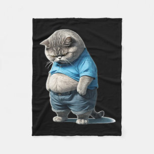 Cobertor De Velo Gatinhos Gordos De Retro Gatinhos Engraçados De Ga