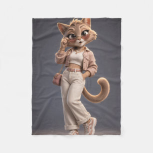 Cobertor De Velo Gato 3D Fofo
