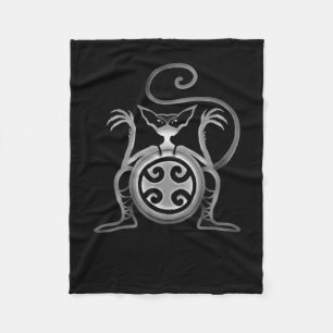 Cobertor De Velo Gato Assustador