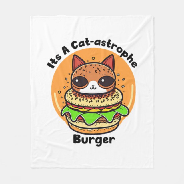 Cobertor De Velo Gato Burger 1 (Frente)