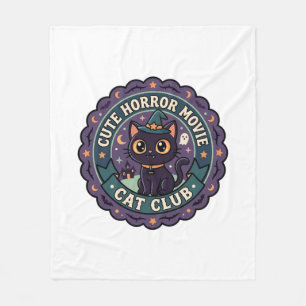 Cobertor De Velo Gato de Filme de Terror Fofo Camiseta de Gato Fofo
