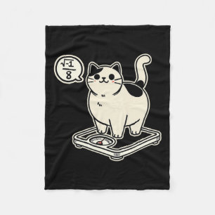 Cobertor De Velo Gato de Matemática em Sobreposição I Superior A 8