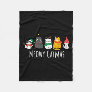 Cobertor De Velo Gato de Natal Gato e Gato de Natal Gato de Natal X