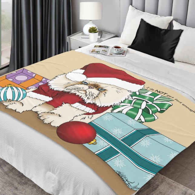 Cobertor De Velo Gato de Natal Persa (Criador carregado)