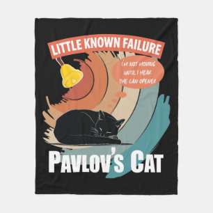 Cobertor De Velo Gato de Pavlov - Psicologia Engraçada