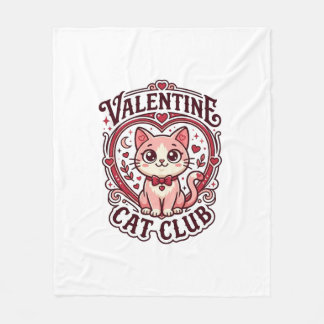 Cobertor De Velo Gato do Dia dos Namorados Design Engraçado Amante 