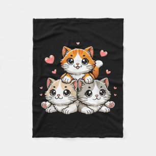 Cobertor De Velo Gato Kawaii Gato Neko Engraçado Gatinho Gato Prese