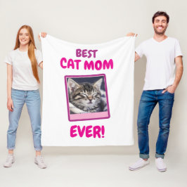 COBERTOR DE VELO GATO MÃE MÃE SEMPRE PET AMOR DIA DAS MÃES CÃO PERS