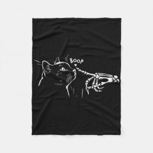 Cobertor De Velo Gato Negro Skelover Boop Halloween Mulheres de est