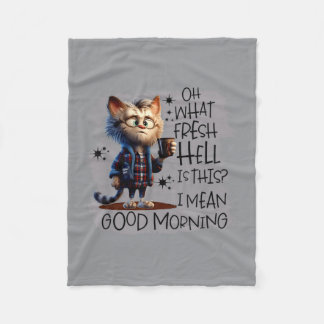 Cobertor De Velo Gato Oh Que Nova Desgraça É Essa Eu Quero Dizer Bo