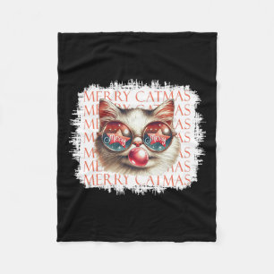 Cobertor De Velo Gato Preto Bonito Engraçado Feliz Natal Feliz Ho N