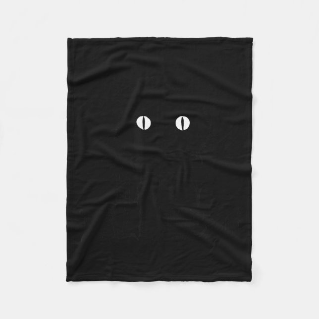 Cobertor De Velo Gato Preto Fofo de Halloween com Bigodes Feliz (Frente)