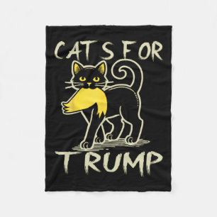 Cobertor De Velo Gato Senhoras Para Donald Trump 2024 Eleições Sarc