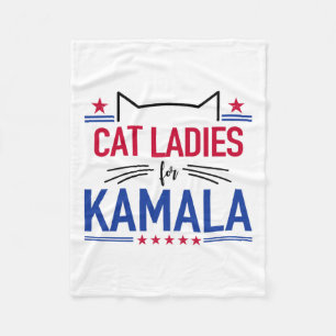 Cobertor De Velo Gato Senhoras Para Kamala Funny Cat 2024 President